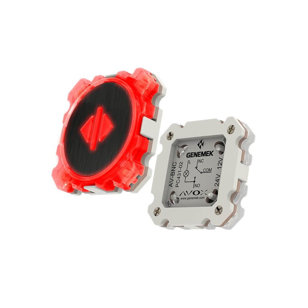 Genemek - Buton,AVOX,N/S4,LED,KIRMIZI,BRAILLE Genemek - Buton,AVOX,N/S4,LED,KIRMIZI,BRAILLE