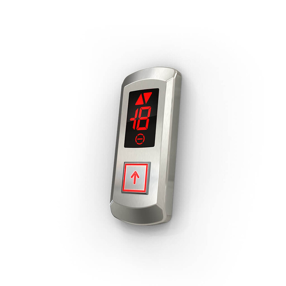 Genemek - RACE 7 SEGMENT TEK BUTON KIRMIZI LED